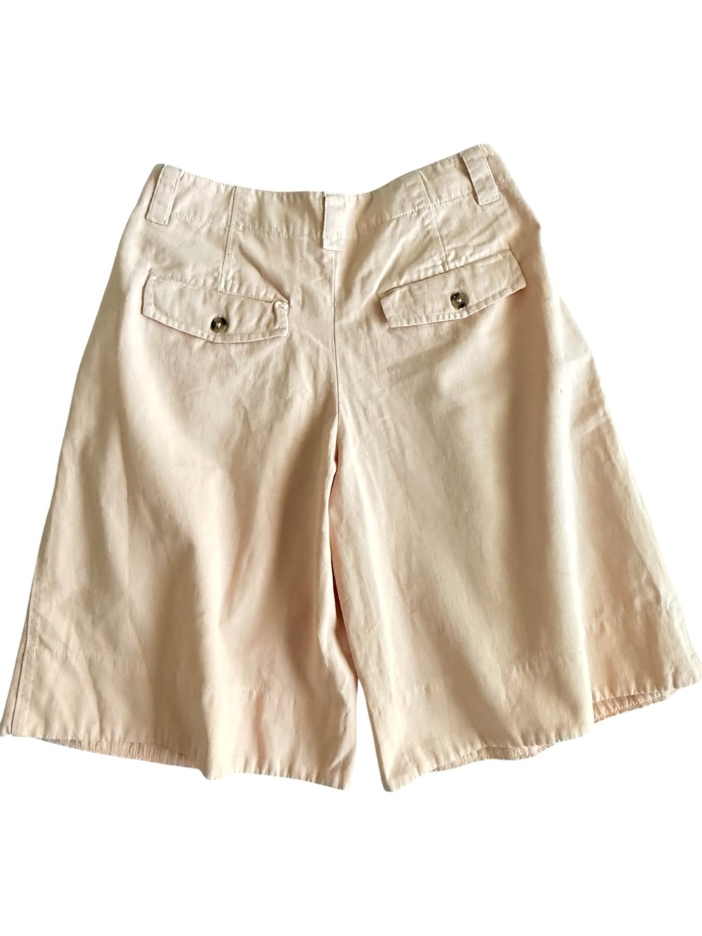 New! Free People Sadie A-Line Long Pleated Peach Blush Shorts size 4 - Picture 6 of 7